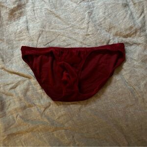 N2N Bodywear Red Velvet Pouch Briefs Size Large NWT